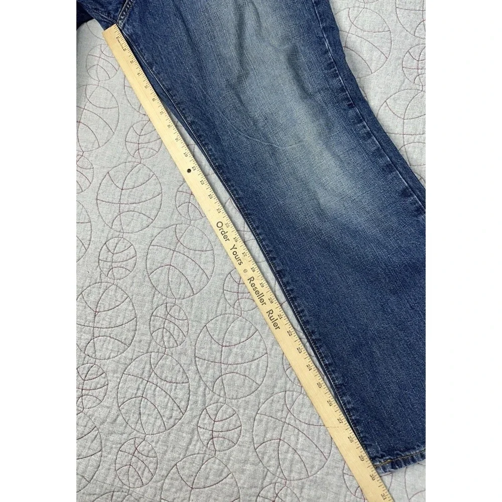 Vintage Lucky Brand Dungarees Jeans Mens‎ 34 Blue Classic Fit Short Length